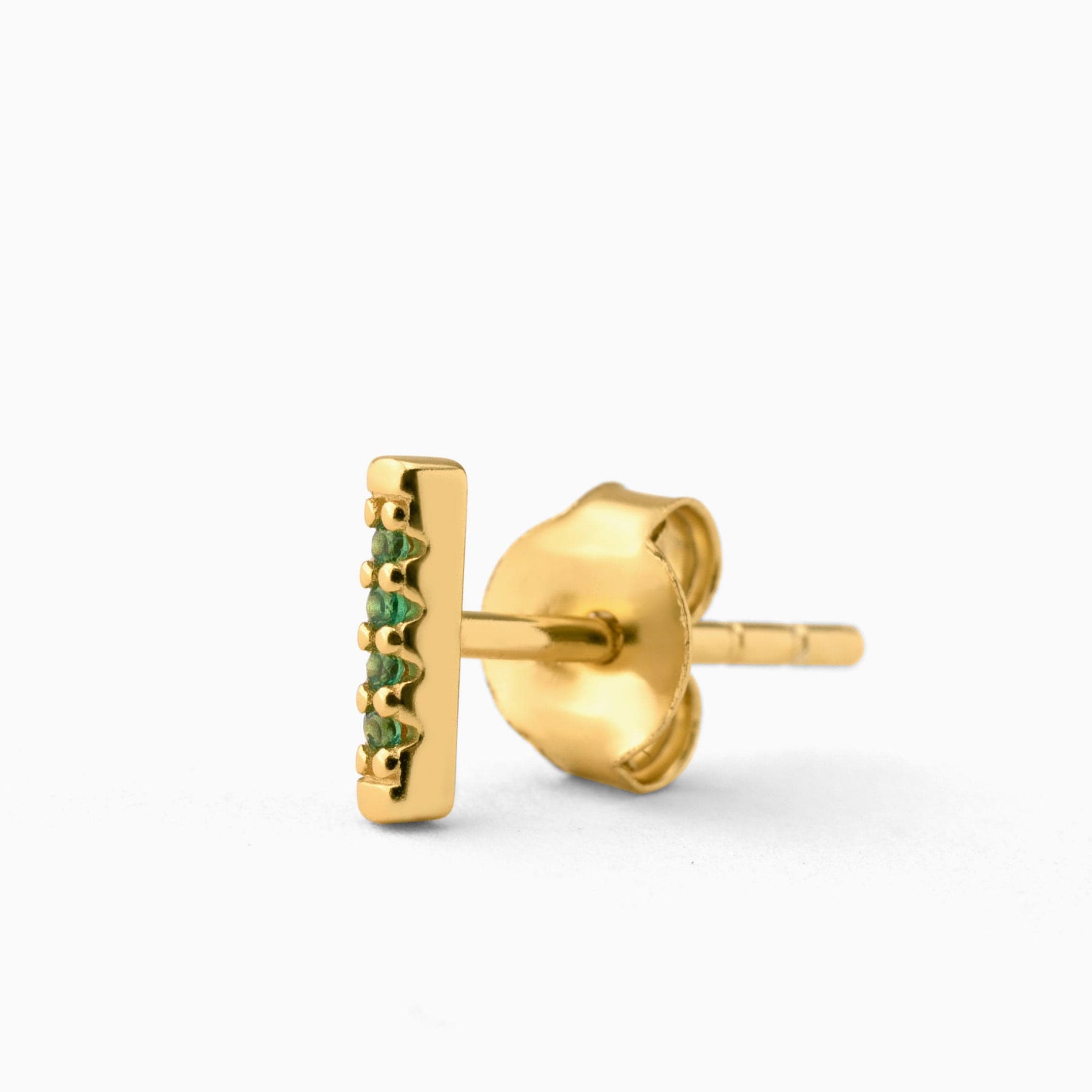 Piercing Stick Emerald Oro