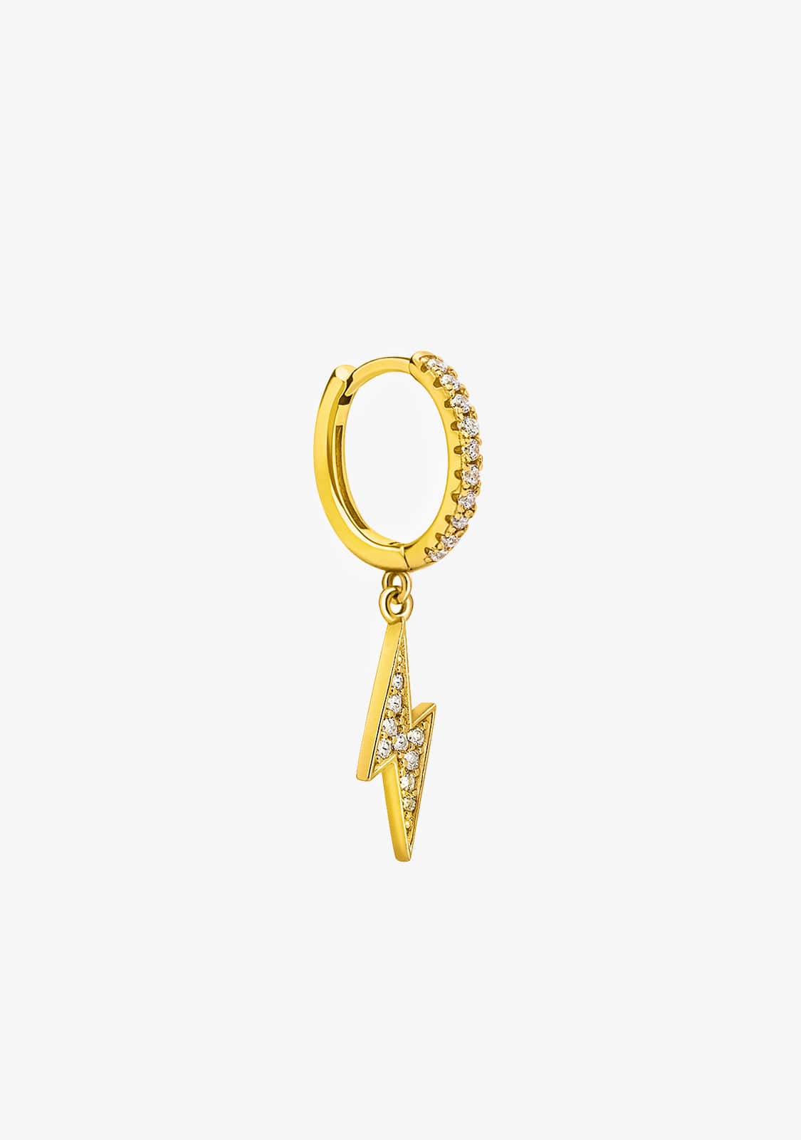 Ray Zirconias Hoop Piercing Gold