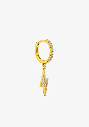 Ray Zirconias Hoop Piercing Gold