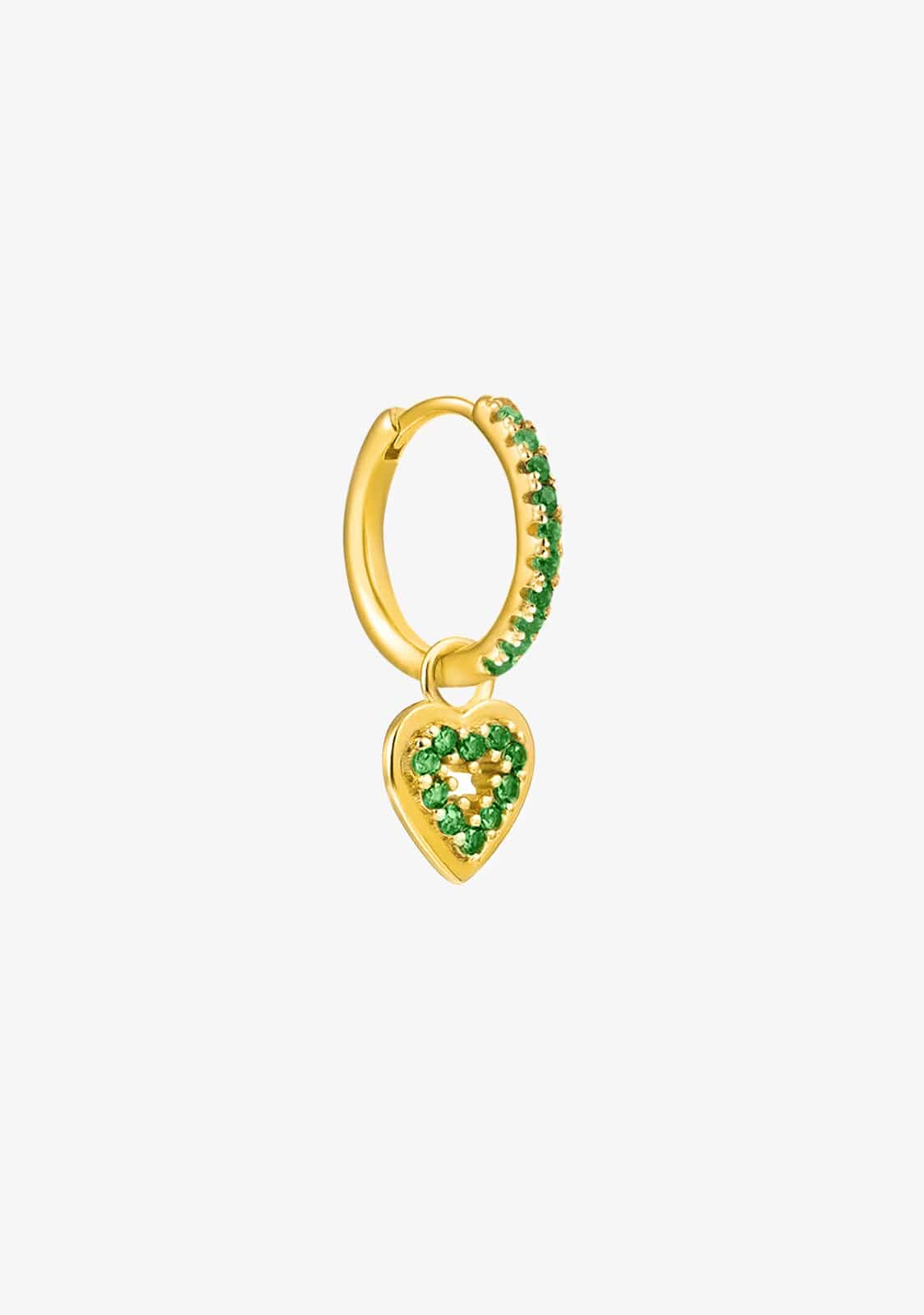 Cora Emerald Piercing Gold