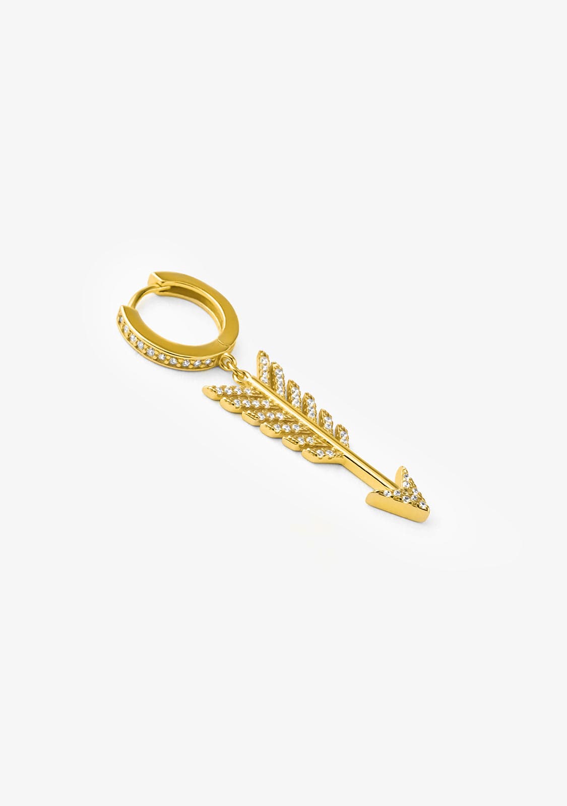 Piercing Flecha Baño Oro 18K Blanco