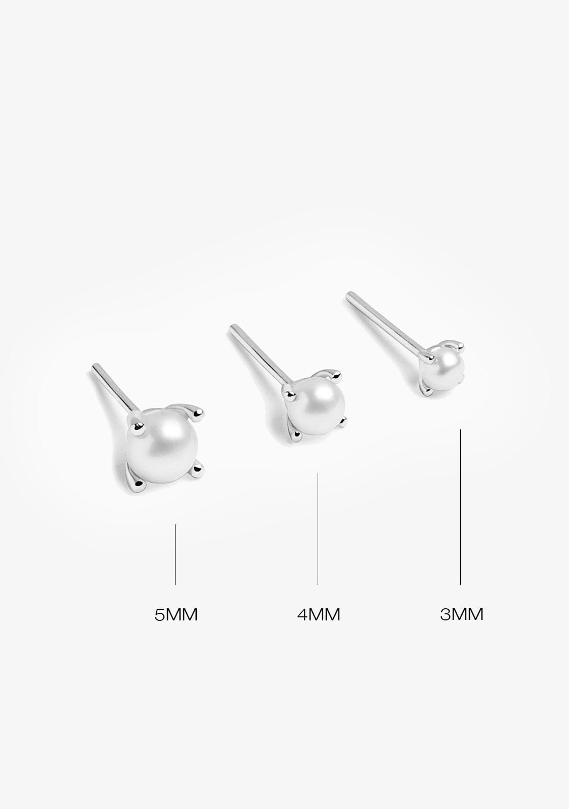 Perle 3 Piercing Silver