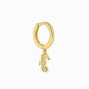 Piercing Seepferdchen Ring Gold