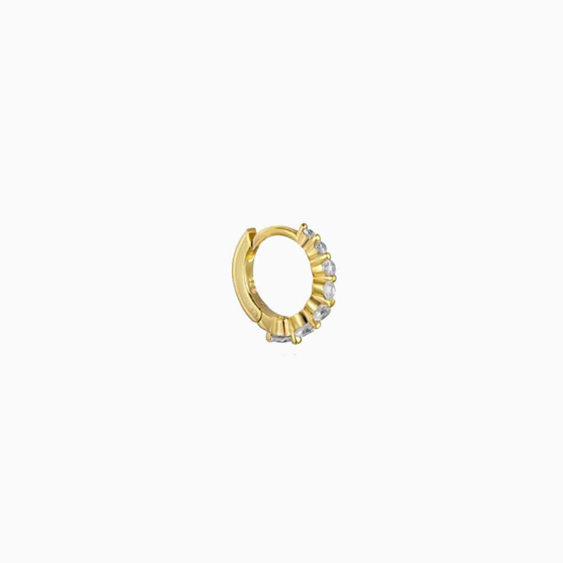 Piercing Degrade Hoop Zirkoniumdioxid Gold