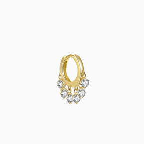 Queen Ring Zirconias Gold Piercing