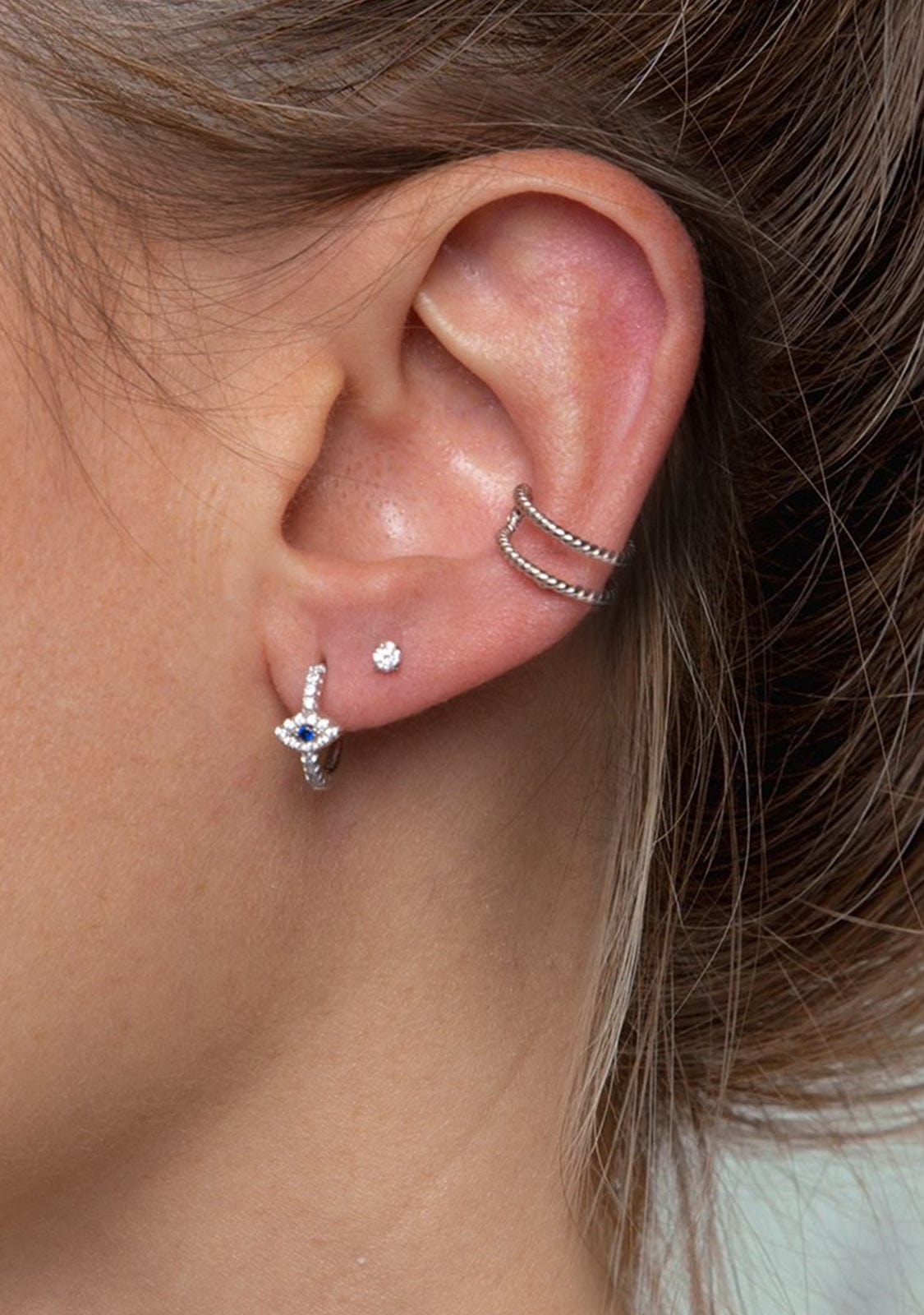Optic Hoop Piercing Silver