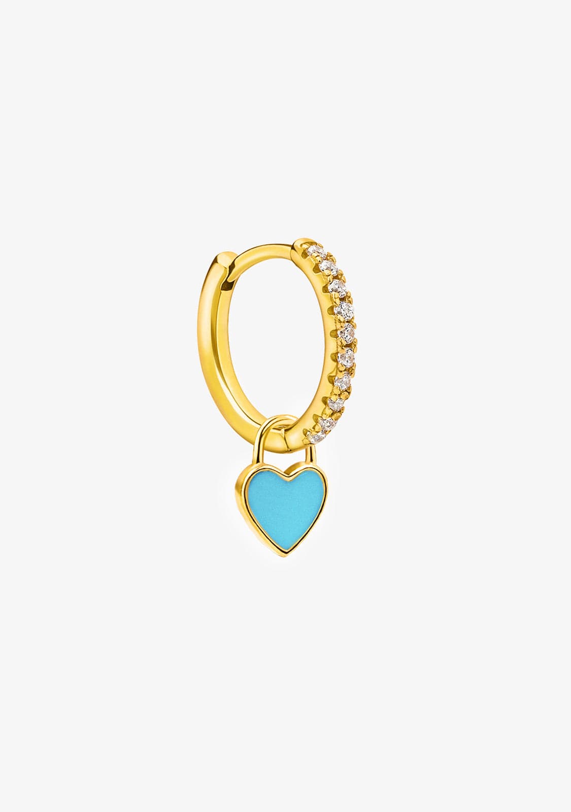 Piercing Aro Baño Oro 18K Corazón Sky