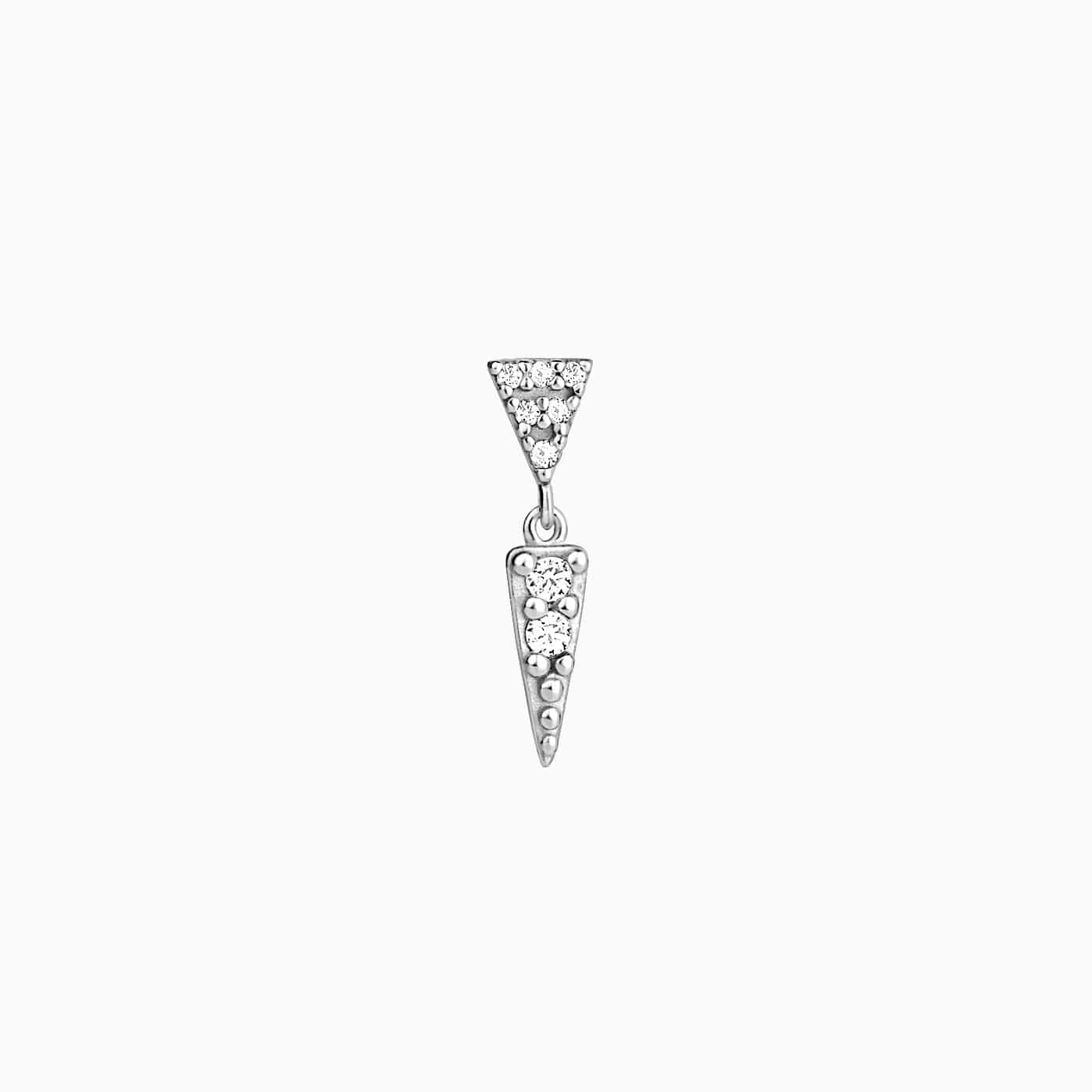 Triangle Piercing Silver