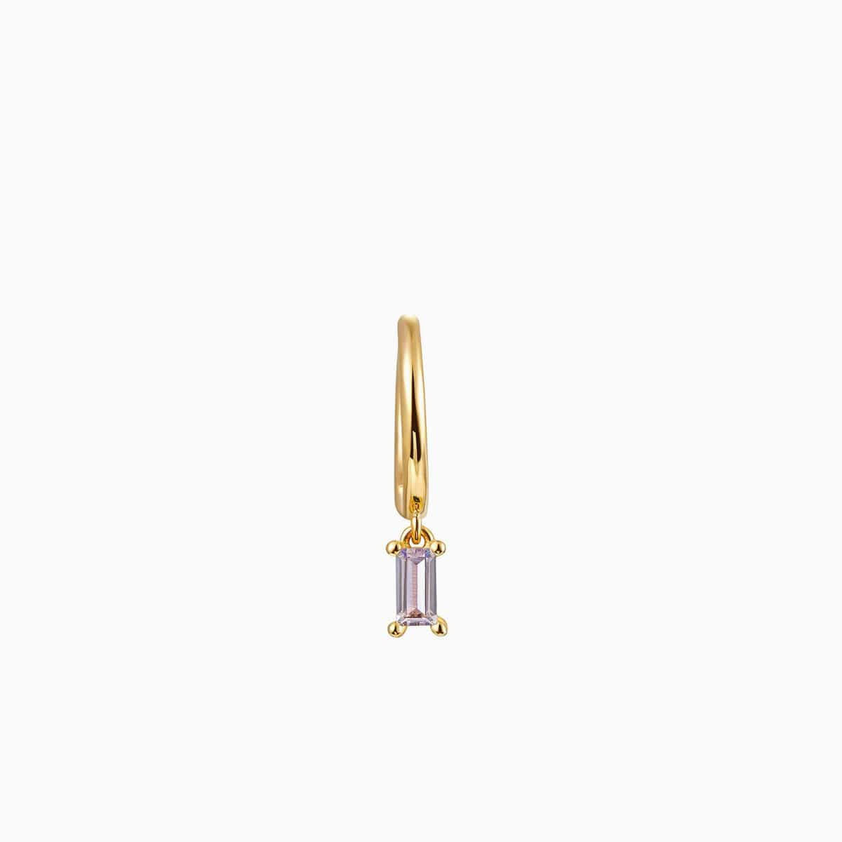 Piercing Anello Baguette Anello Ametista Oro