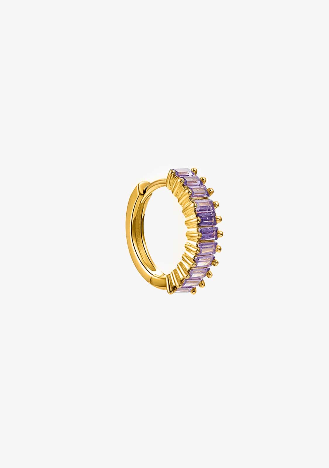 Anel Piercing Capri Ouro Amethyst