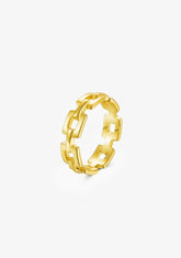 Anillo Baño Oro 18K Chain