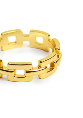 Anillo Baño Oro 18K Chain