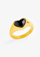 Cuore Onix Ring Gold