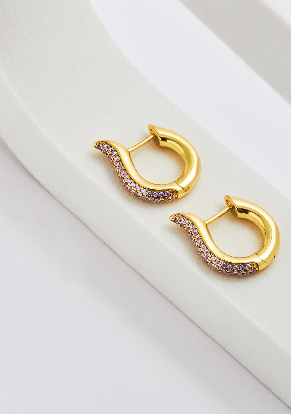 Piercing Coco Amethyst Gold