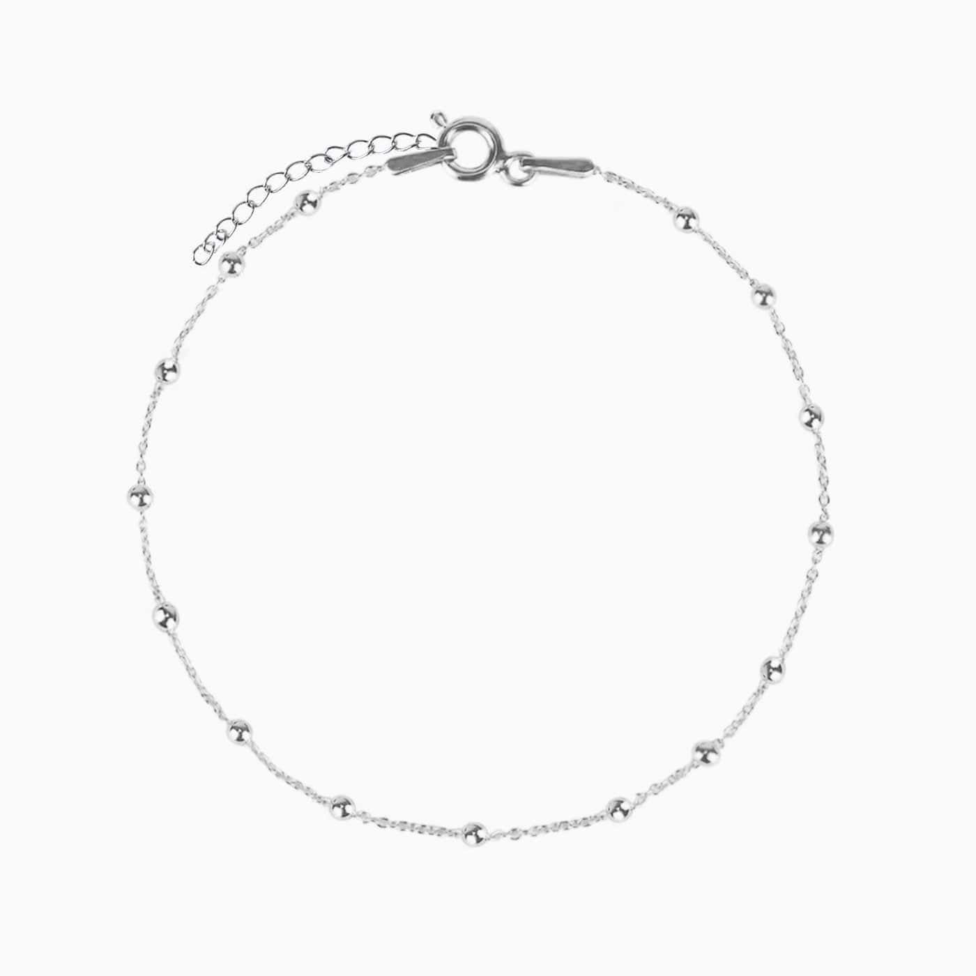 Anklet Beads Silver