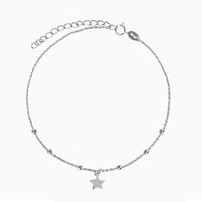 Silver Star Anklet