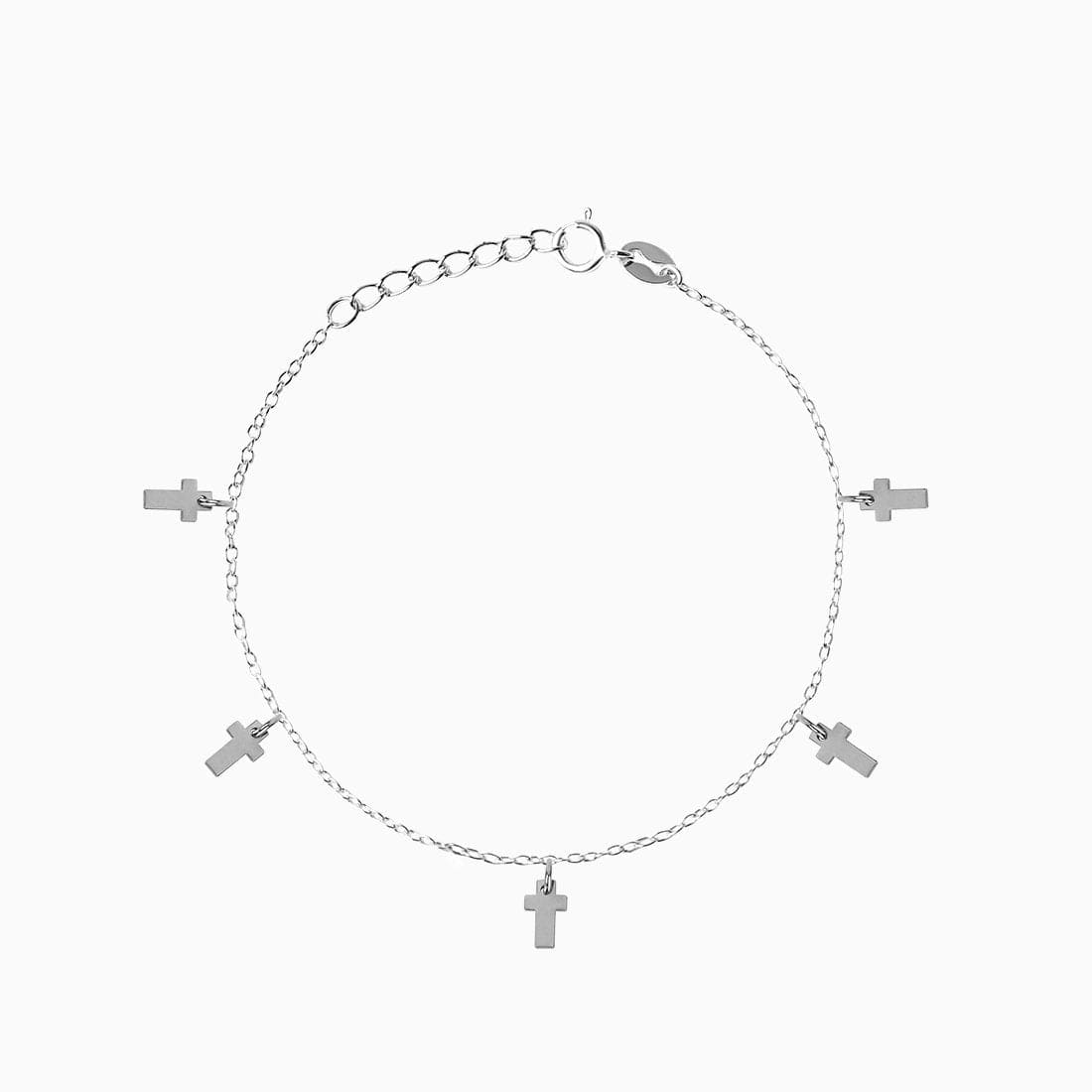 Cross Silver Bracelet