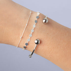 Silber Cluster-Armband