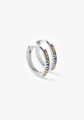 Ohrringe Ohrringe Regenbogen Silber