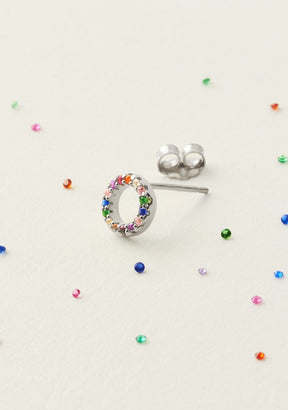 Rainbow Piercing Silver