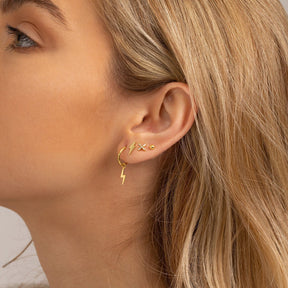 Piercing Aro Rayo Oro