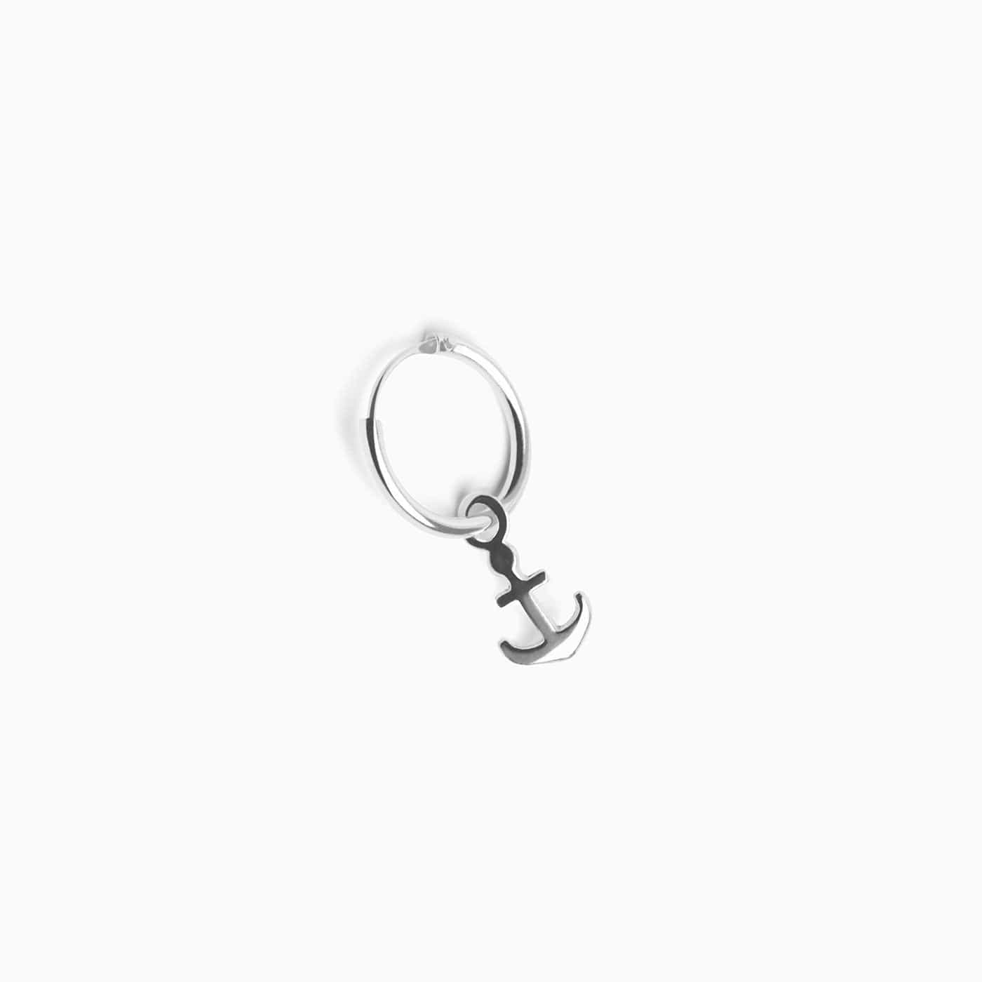 Anchor Silver Ring Piercing