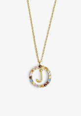 Necklace Iniziale Letter J Gold