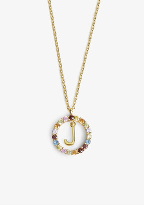 Necklace Iniziale Letter J Gold