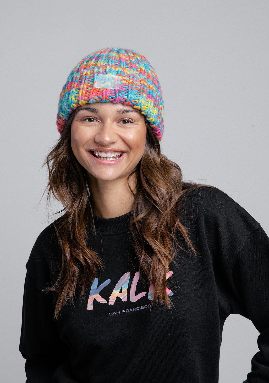 Beanie Rainbow Kalk