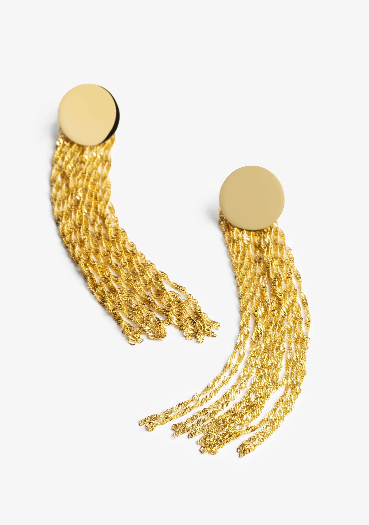 Maroon Earrings Gold