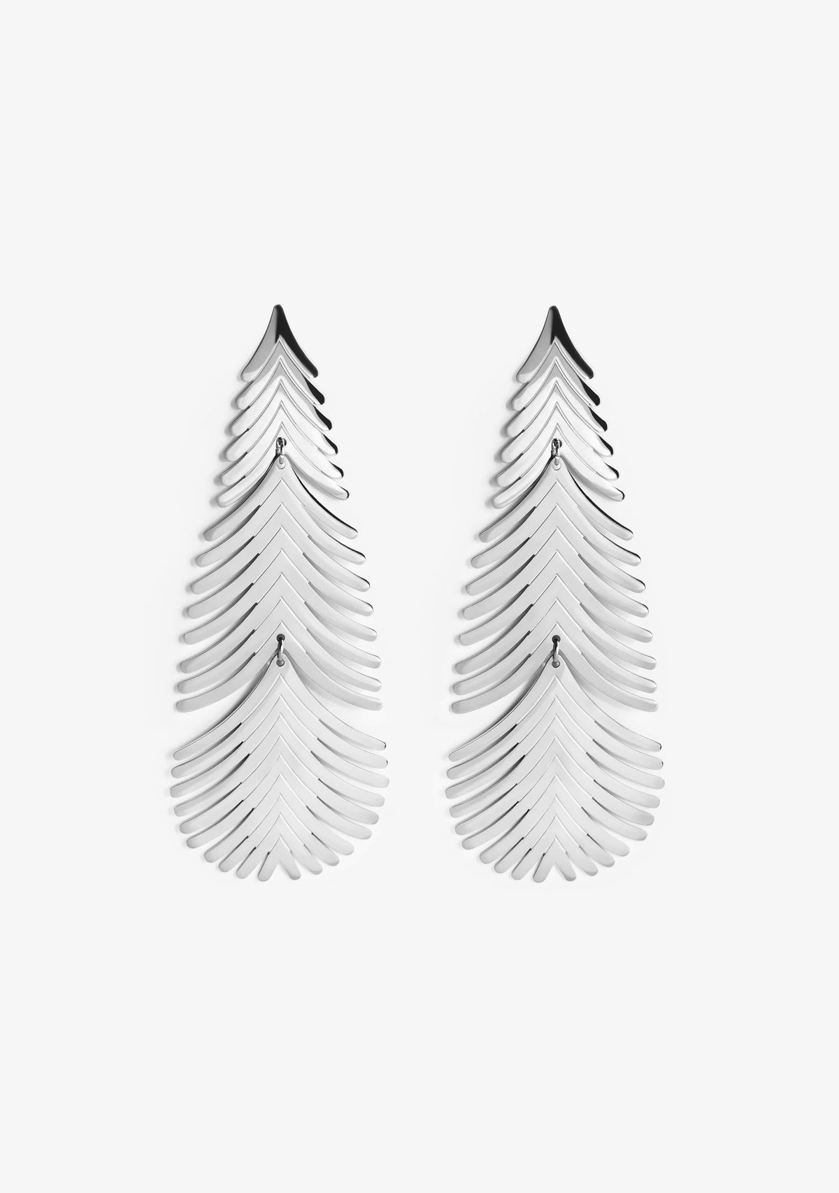 Boucles d'oreilles Palmier Argent