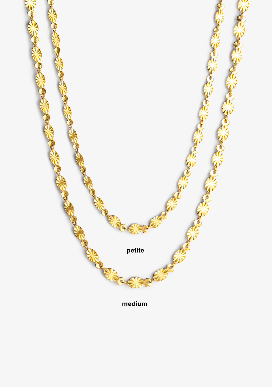 Necklace Flake Medium Gold