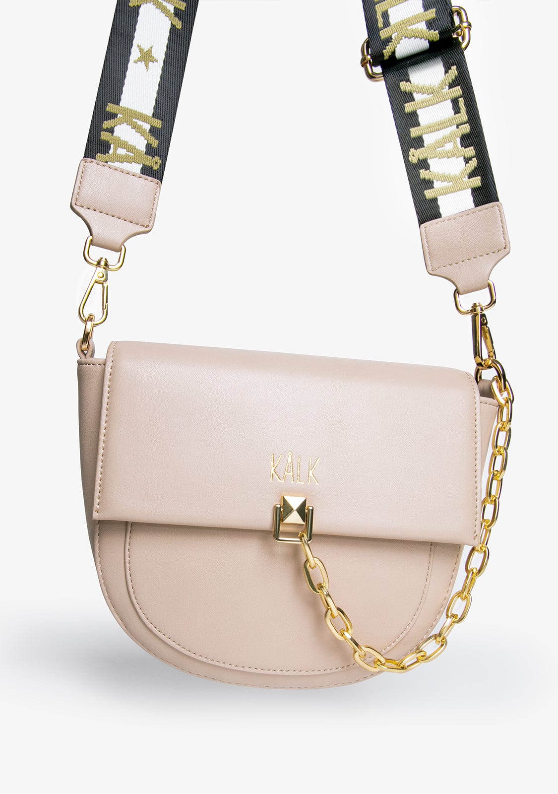 Bolso Cruzado Beige Logo Bag