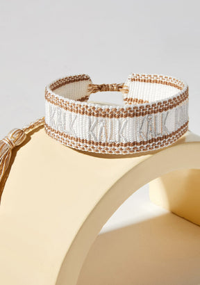 Pulsera Canvas Blanco Kalk