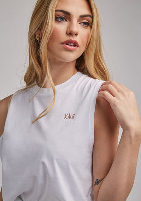 Camiseta Sin Mangas Blanco