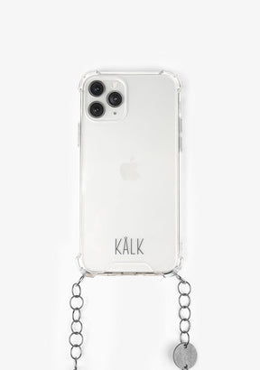 Coque pour iPhone en bois argenté