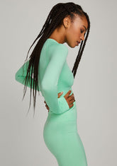 Long Sleeve Top Soft Mint