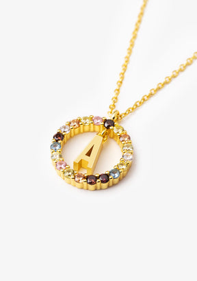 Necklace Iniziale Letter A Gold