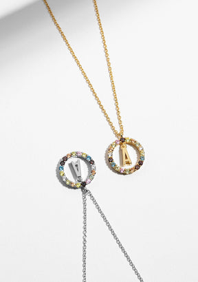 Necklace Iniziale Letter A Gold