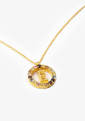 Necklace Iniziale Letter E Gold