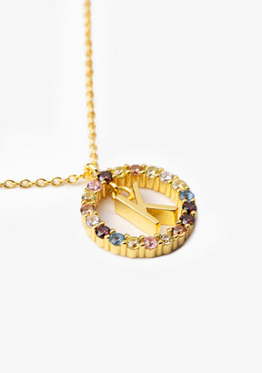 Necklace Iniziale Letter K Gold