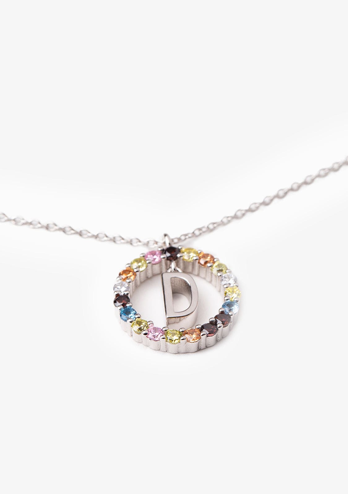 Necklace Iniziale Letter D Silver