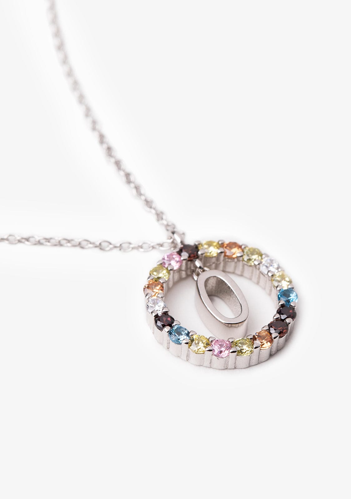 Necklace Iniziale Letter O Silver