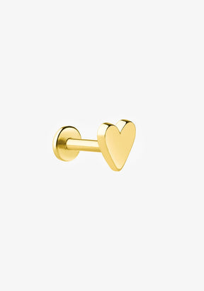 Ear Piercing Heart Gold