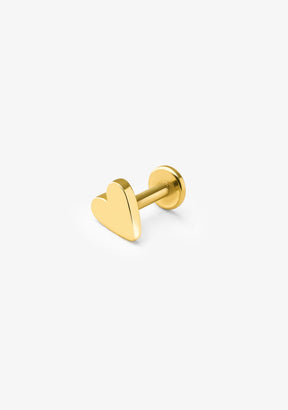 Ear Piercing Heart Gold