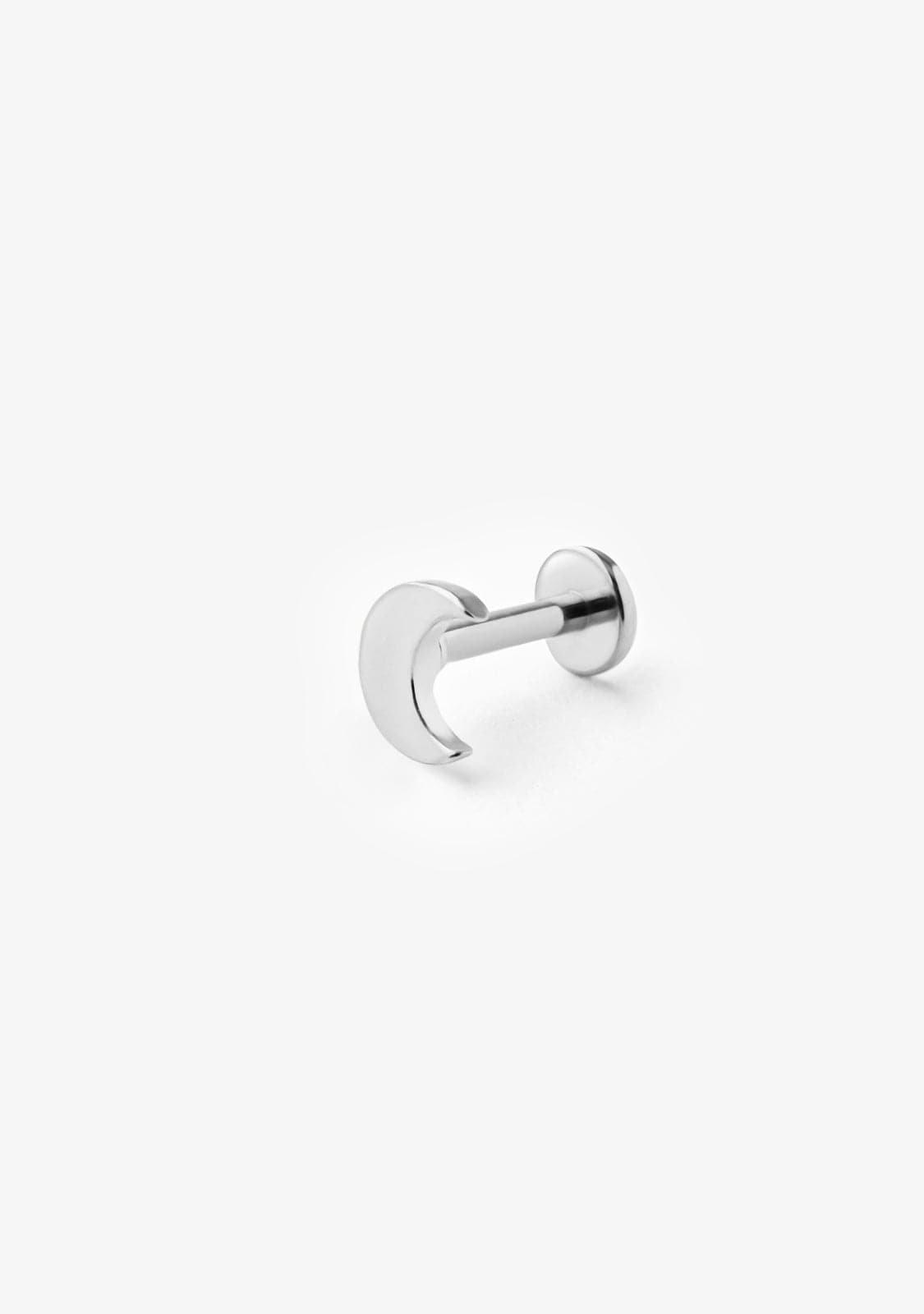 Ear Piercing Moon Silver