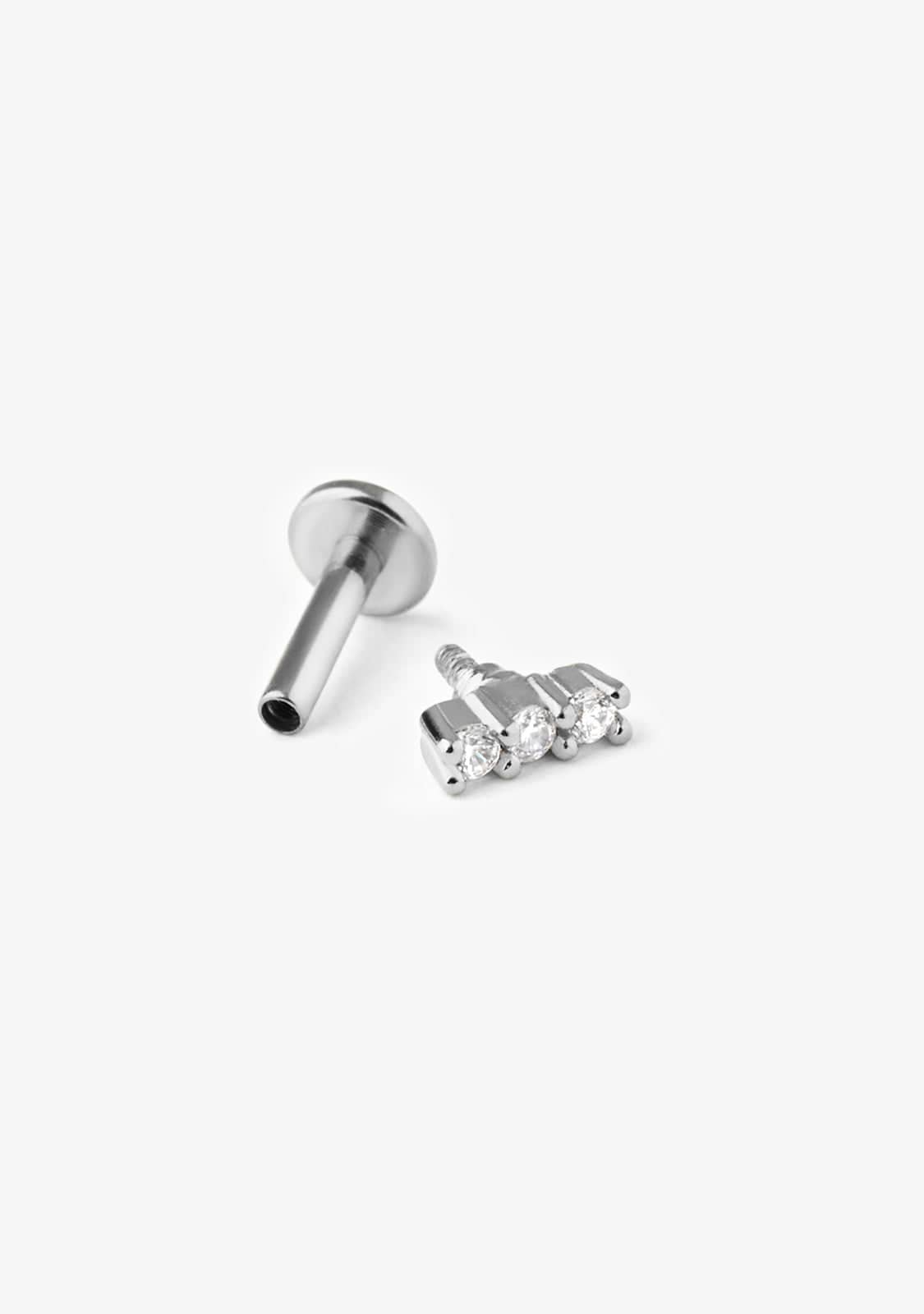 Ear Piercing Stick Silver