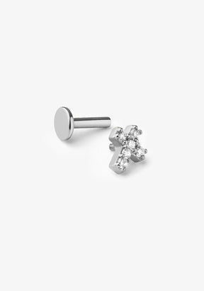 Piercing Oreja Cross Plata