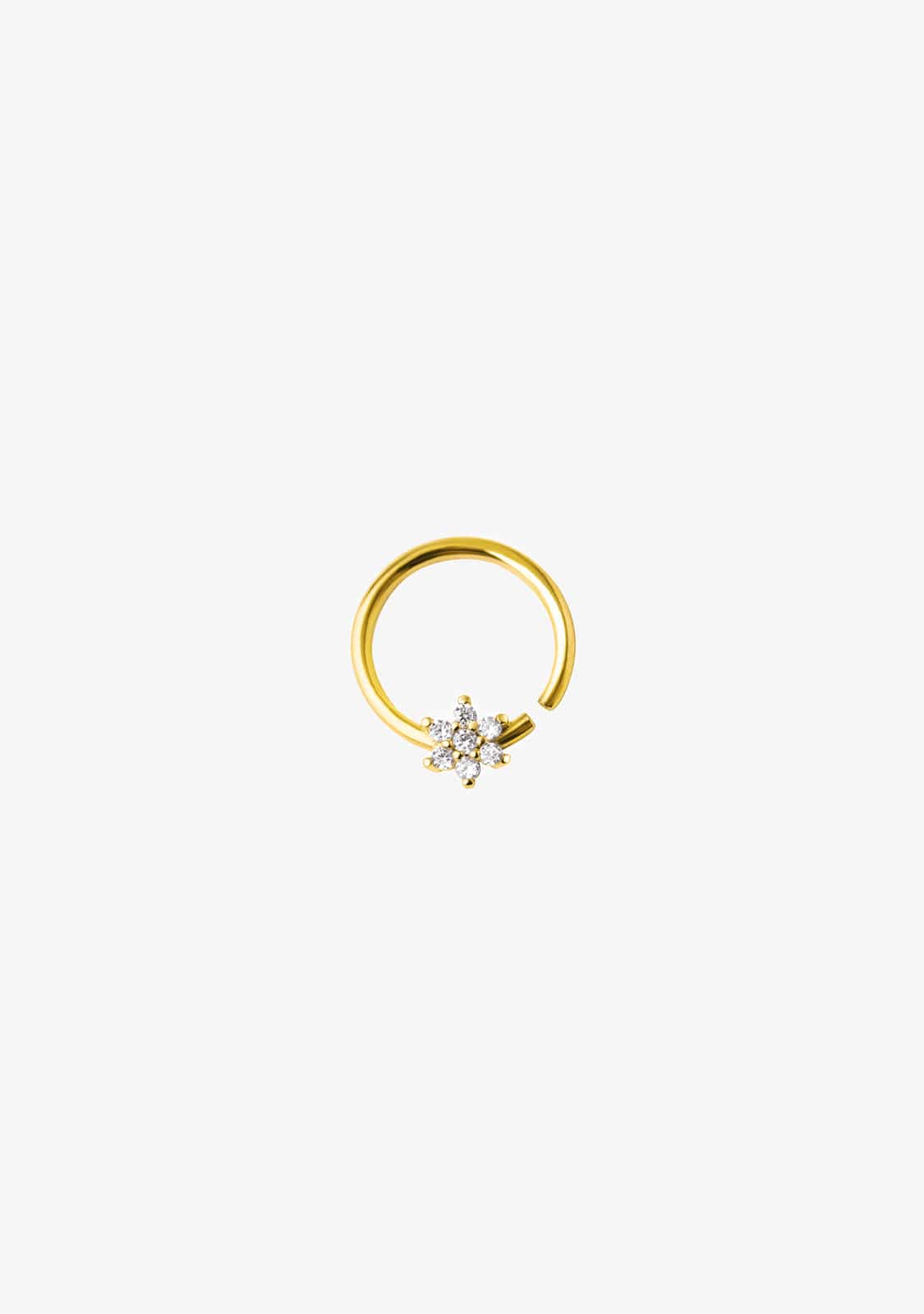 Ear Hoop Piercing Star Gold
