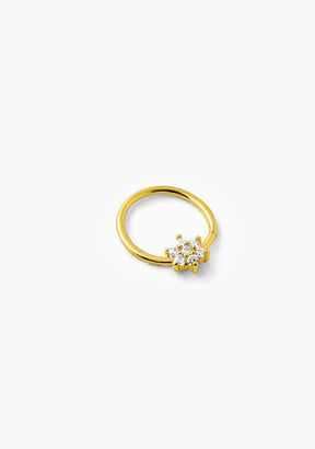 Ear Hoop Piercing Star Gold
